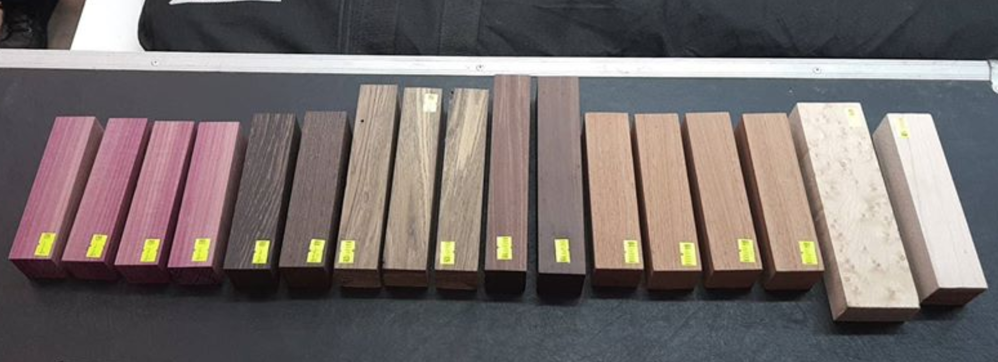 Ejemplos de maderas disponibles